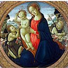 Madonna and Child with Infant, St. John the Baptist and Attending Angel by Jacopo Del Sellaio